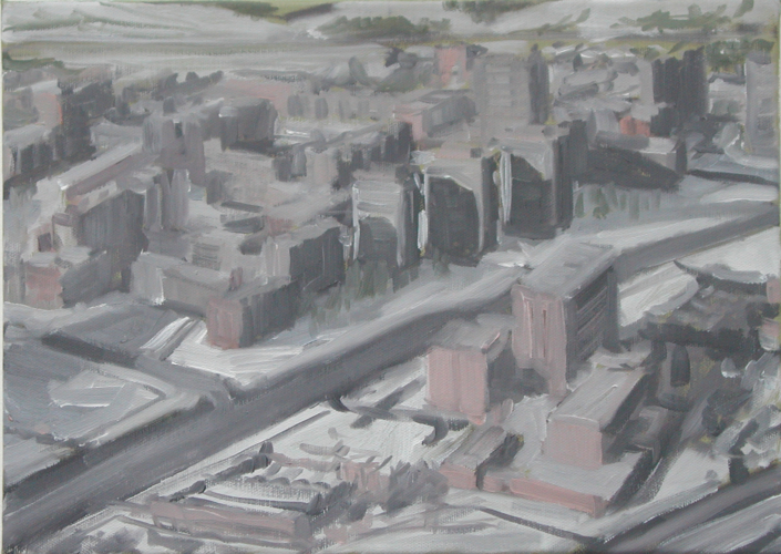 Pascal Danz, «Vilnius» 2006, Öl auf Leinwand, 25,2 x 35,5 cm