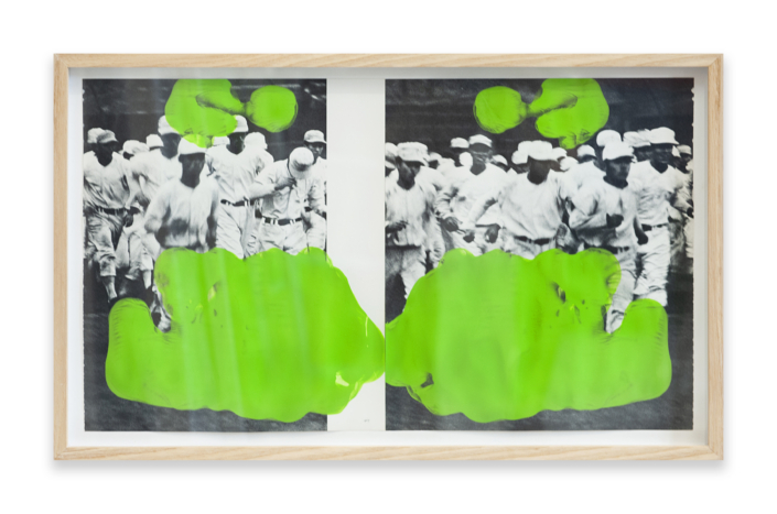 Tashi Brauen «Green Fields», 2020 Mixed media on paper 30 x 51.4 cm