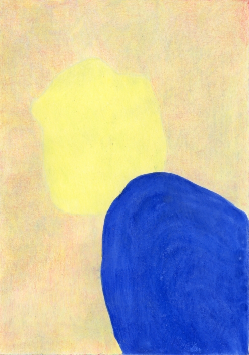Giulia Schlüchter, ‹Strati», 2023, Farbstift auf Papier, 21 x 14.8 cm