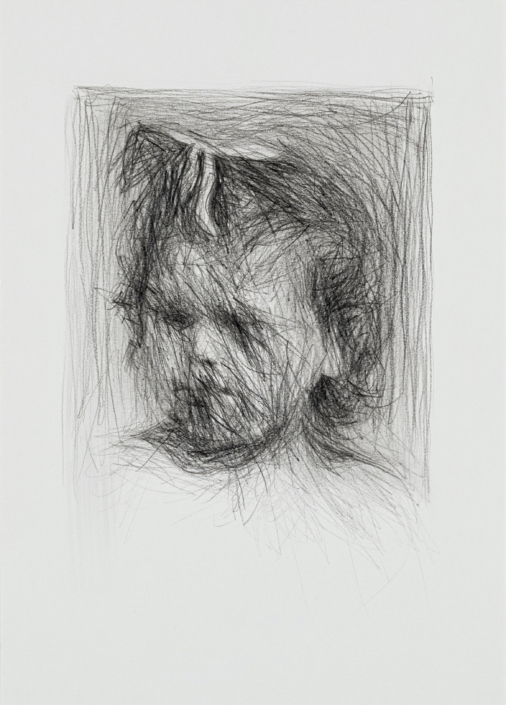 Christian Denzler, «Edith», Farbstift auf Papier, 52 x 38 cm, 2023