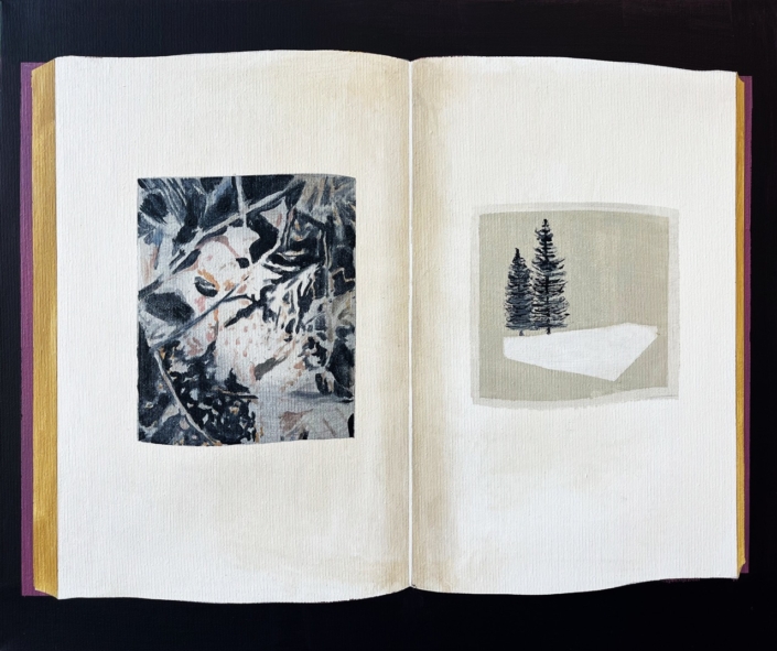 Kotscha Reist, «Content 10», 2023, Öl auf Leinwand, 50 x 60 cm