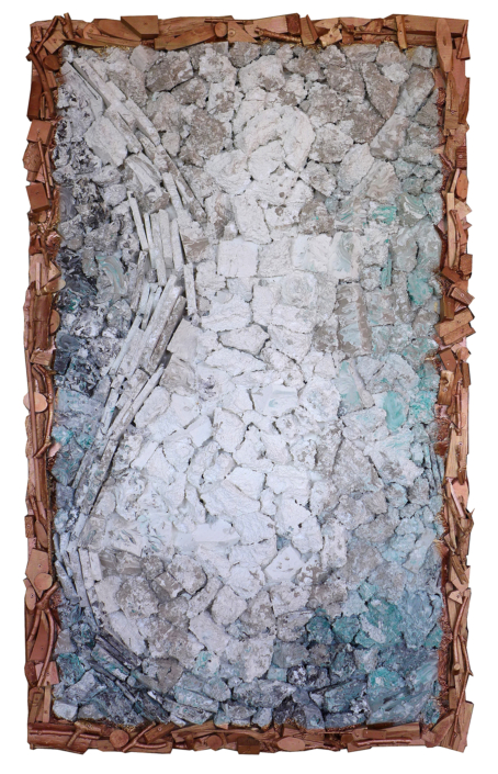 Reto Leibundgut, o.T., 2024, Schaumstoff, Farbe, Holz, 172 x 102 x 7 cm