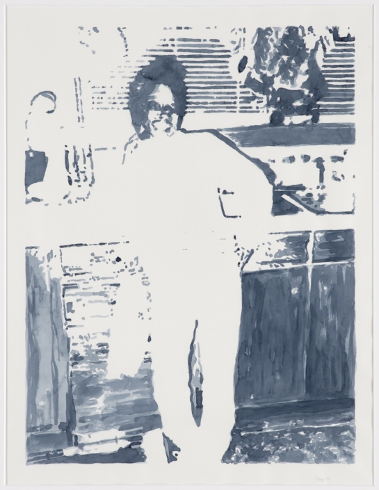 Pascal Danz «Carolyne (missing)», 2001 Aquarell auf Papier 100 x 80 cm