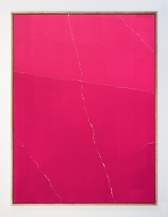 Tashi Brauen «Cracks 1», 2021 Acrylfarbe auf Finnpappe 80 x 60 cm
