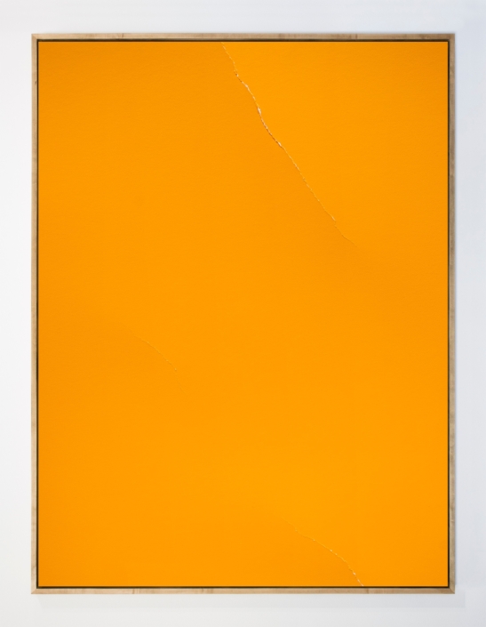 Tashi Brauen «Cracks 4», 2021 Acrylfarbe auf Finnpappe 80 x 60 cm